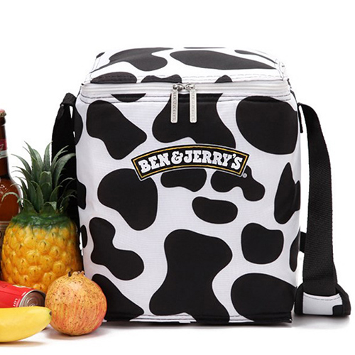AQB1093GWP-Black-White-themed-Cooler-Bag Black White themed Cooler Bag