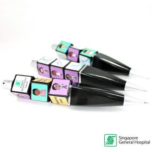 Message rotating promotional pen