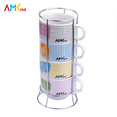 GWP_coffee_cup_set_AMK1 4 in 1 Stackable Coffee Cup