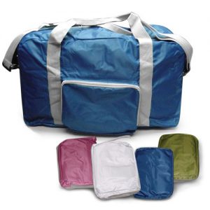 Foldable travel bag with sling