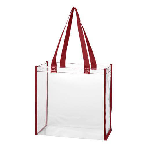 Transparent PVC tote bag RED Transparent PVC tote bag RED