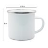cheap enamel mug customised with full color print sample size enamel printed mug singapore supplier