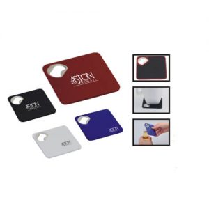 promotional coaster with bottle opener