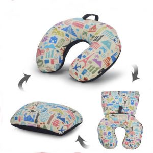 cheap 2 in 1 travel pillow neck cushion