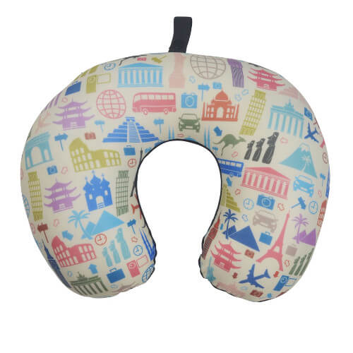 Cheap Custom 2 in 1 travel pillow neck cushion view 2