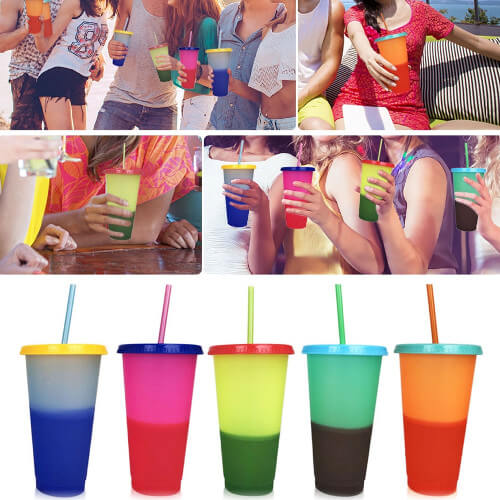 Cheap Fun color changing cup as funky corporate gifts Singapore wholesaler pic3
