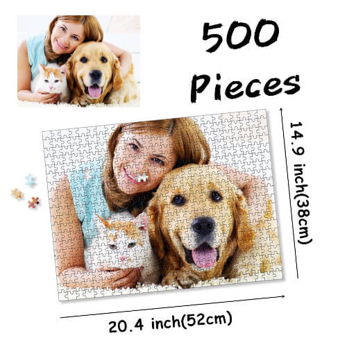 Cheap promotional custom printed jigsaw puzzle singapore wholesale supplier 500pcs sample