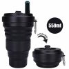 Collapsible Silicone Coffee Cup With Straw —main picture