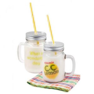 promotional glass mason jar mug wholesaler singapore