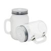 glass jar mug