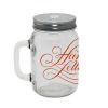 Glass mug with lid singapore wholesaler transparent visual