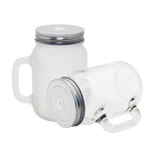 glass jar mug