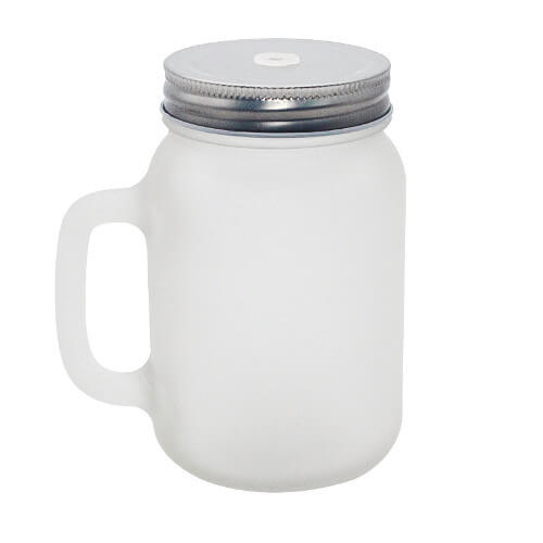 Glass mug with lid singapore wholesaler white