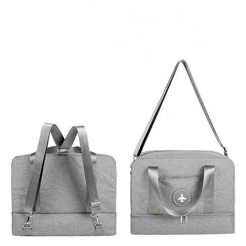 New Cationic Fabric Waterproof Travel Double Layer Storage Bag—preview and back picture New Cationic Fabric Waterproof Travel Double Layer Storage Bag—preview and back picture