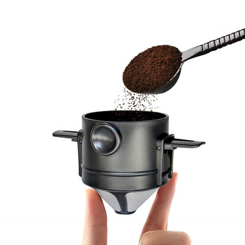 Portable Coffee Drip Filter Cup— use method picture1 Portable Coffee Drip Filter Cup— use method picture1