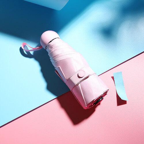 Round tip foldable umbrella