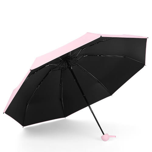 Round tip foldable umbrella