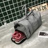 Singapore Custom Fitness Gym Bag with company logo print—grey color picture Singapore Custom Fitness Gym Bag with company logo print—grey color picture