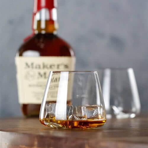 Whiskey Bottom Swirl Eddy Glasses—function picture Whiskey Bottom Swirl Eddy Glasses—function picture