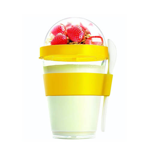 Yogurt to go container wholesaler singapore yellow color picture