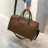 singapore custom leather bag with company logo printing wholesale brown