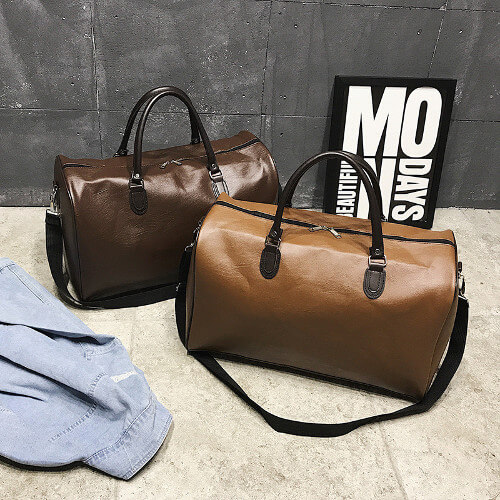 singapore custom leather bag with company logo printing wholesale