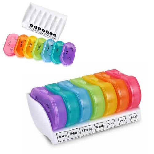 wellness gift singapore supplier - 7 Days Weekly Mini Pill Case—main picture 1 singapore mini pill box case ideal for medical and wellness industry
