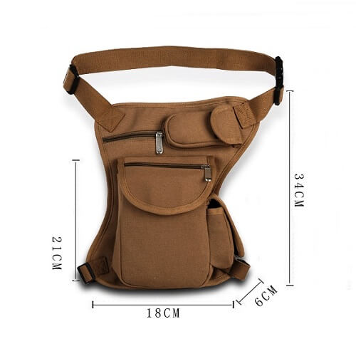 Canvas Drop Waist Bag-Picture 5 Canvas Drop Waist Bag