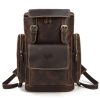 Custom-Genuine-Leather-Haversack-Backpack-with-logo-printing-singapore-pic-1 copy premium custom leather backpack with logo printing in wholesale price