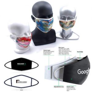 reusable mask with custom company logo print Singapore wholesaler