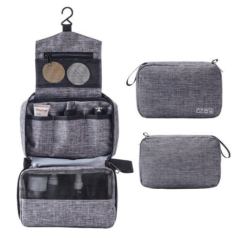 Customised Toiletries Bag multiple compartments Singapore wholesale - main picture cheap toiletries bag with logo printing