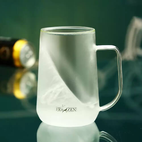 Frosted Beer Glass Printing Singapore Supplier Visual Picture