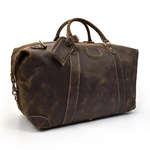 Genuine custom leather Singapore duffle Bag - feature picture premium custom leather singapore supplier