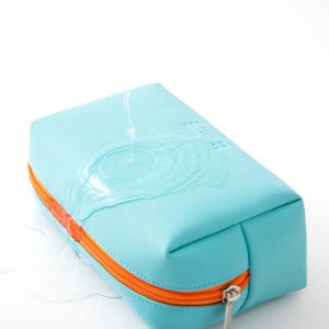 customised toiletries bag with logo print