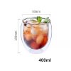 Promotional Double Wall Glass with company logo printing Size dimension