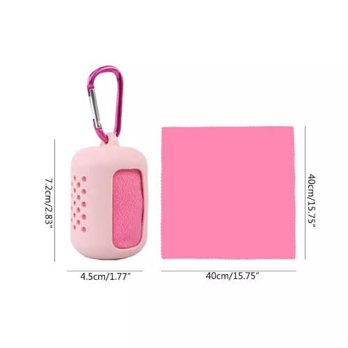 Promotional Towel with silicone case