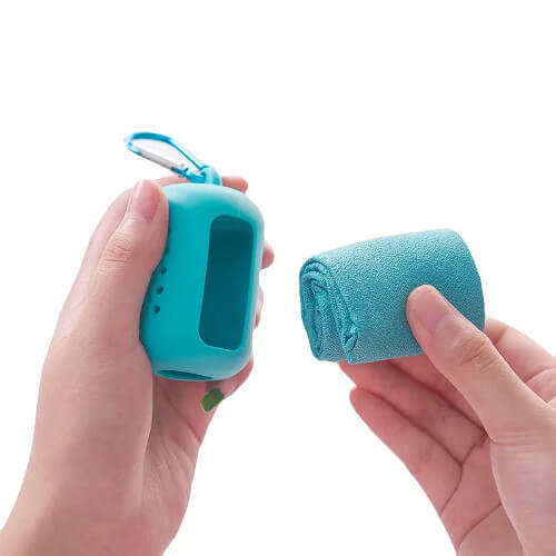 Promotional Towel with silicone case