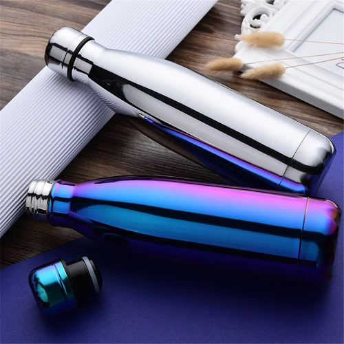 Stainless Electroplated Flask-silver rainbow color Stainless Electroplated Flask silver rainbow color