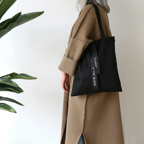 Canvas Zipper Shoulder Tote Bag-Picture 4 Canvas Zipper Shoulder Tote Bag
