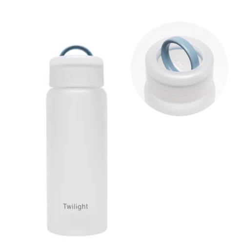 Custom Frosted Glass Water Bottle with logo print-Main Feature Custom logo printed Frosted Glass Water Bottle with logo print singapore