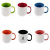 Customised Mug Printing Singapore-Colored Handle custom mug printing singapore