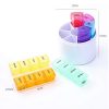 Cylinder Leather Pill Box Storage Case-Picture 5 Cylinder Leather Pill Box Storage Case Picture 5
