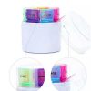 Cylinder Leather Pill Box Storage Case-Picture 8 Cylinder Leather Pill Box Storage Case Picture 8