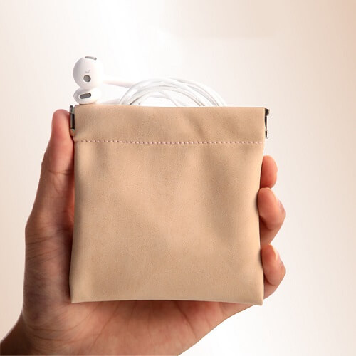 PU Leather Earbud Pouch-Picture 6 PU Leather Earbud Pouch