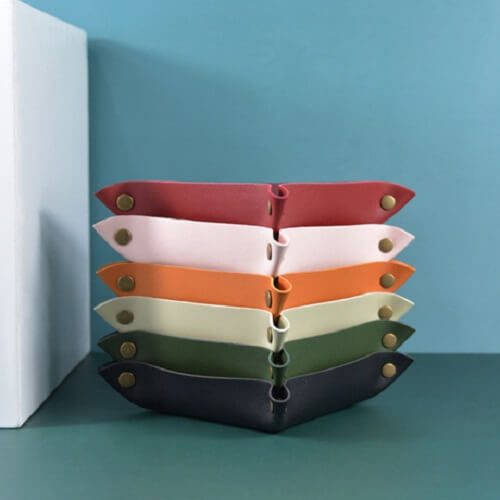 PU Leather Folding Storage Sundries Box Picture 5