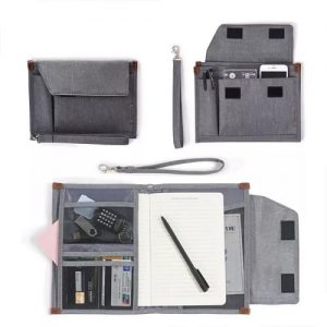 custom document bag with logo imprint