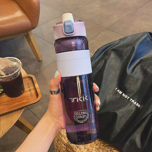 Singapore Sport Style Tritan Water Bottle with Customisable logo print-Purple Pic Singapore Sport Style Tritan Water Bottle with Customisable logo print Purple Pic
