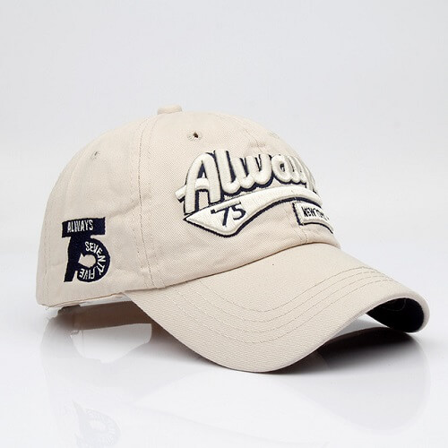 Custom 3D logo Khaki Baseball Cap Singapore