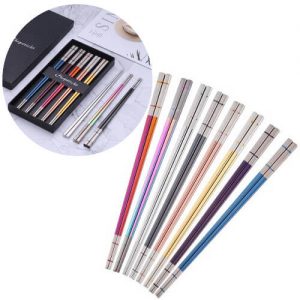 Custom logo Stainless Steel Chopsticks as gift with purchase Singapore