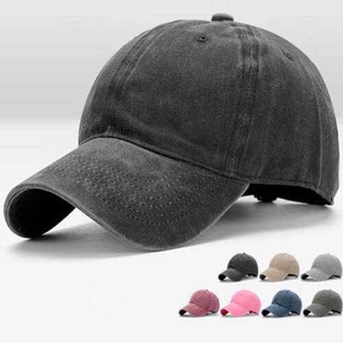 Denim Vintage Custom Baseball Cap with company logo printing Denim Vintage Custom Baseball Cap with company logo printing